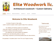 Tablet Screenshot of elitewoodwork.net